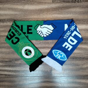 Матчевый шарф фк Cercle Brugge (Брюгге, Бельгия) - фк Molde (Мёльде, Норвегия) Лига Европы 2024