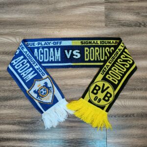 Шарф фк Borussia (Дортмунд, Германия) - фк Qarabag (Агдам, Азербайджан) - Лига Европы 2010