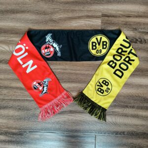 Шарф фк Koln (Кёльн, Германия) - фк Borussia (Дортмунд, Германия)